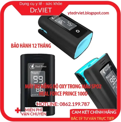 Gauge oxygen levels in the blood spo02 Heal Force Prince 100a compact size, easy to carry. Use for all ages. Screen with rotation mode 2 way, many prominent features. warranty 12 months