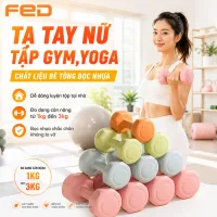 Tạ Tập Gym Tại Nhà KingBox,Tạ Tay Chất Liệu Bê Tông Bọc Nhựa Chống Xước Vỡ Sàn Cân Nặng 1-3kg