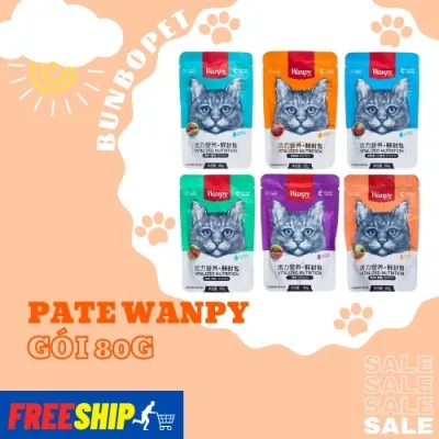 Pate Cho Mèo W@npy Gói 80g - Pate Mèo 7 Vị Hấp Dẫn