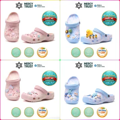 Tặng Sticker Giống Hình, Vớ - Dép sục MERCY TRUST Basic mc29 biển xanh mùa hè - chất liệu EVA êm nhẹ chống trượt
