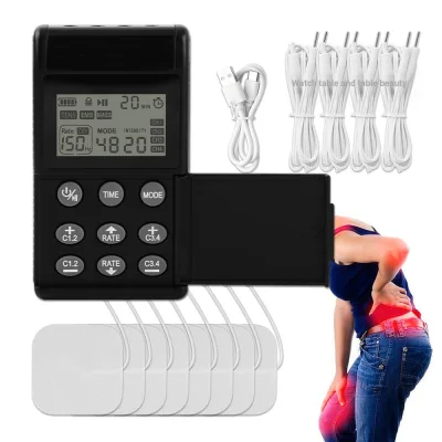 Bốn chế độ Đồ dùng y tế và sức khỏe Thiết bị TENS và Kích thích điện thần kinh cơ bắp (NMES) EMS Unit với miếng đệm giảm đau
