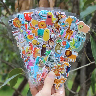 Miếng Dán Sticker 3D Hoạt Hình Khủng Long, Siêu Nhân, Động Vật Thú Vị Cho Bé [Đồ Chơi Trẻ Em]