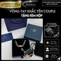 Vòng tay Nam/Nữ Couple - Phụ kiện trang sức BST Athery Unisex Bền Bỉ Chống đen gỉ cho Cặp Đôi