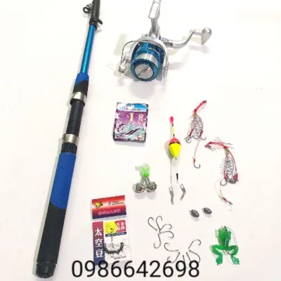 Bộ cần câu máy giá rẻ 1m8, 2m1, 2m4, 2m7, 3m, 3m6 kèm máy và phụ kiện (cam kết đổi trả trong 2 tuần đầu)