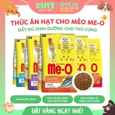 Thức ăn hạt Me-O giàu dinh dưỡng, thức ăn cho mèo trưởng thành nhiều vị thơm ngon