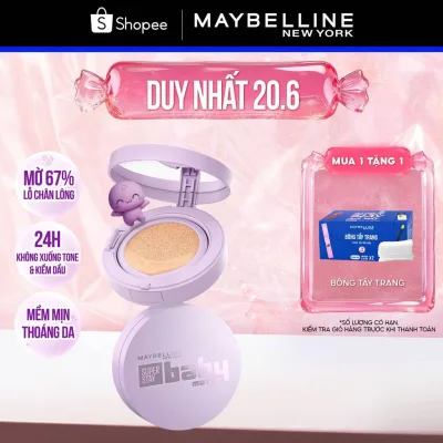 Phấn nước Superstay 24H Baby Matte Cushion Maybelline New York [MỚI]
