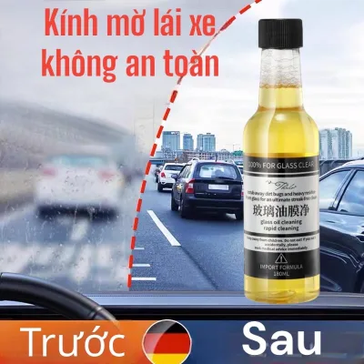 Nước Rửa Tinh Chất Màng Dầu Kính Ô Tô 180ml Thông Dụng Dụng Cụ Lau Kính Cửa Sổ Bảo Dưỡng An Toàn Hơn Khi Lái Xe