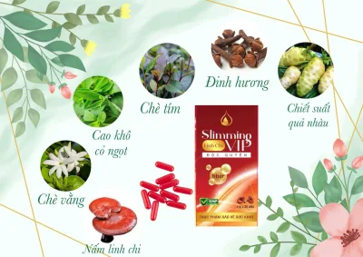 Thực phẩm hỗ trợ giảm cân Slimming Vip-Độc quyền 30 ngày