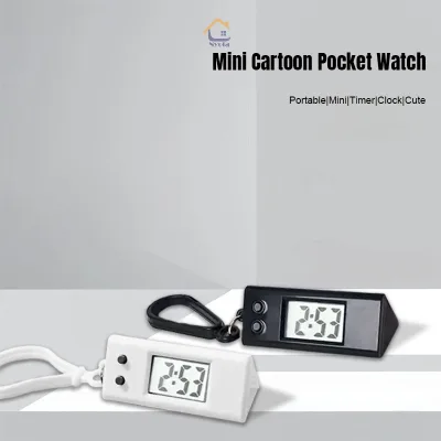 Đồng hồ treo tường mini hoạt hình, đơn giản, nhỏ gọn, điện tử, thích hợp cho học sinh.