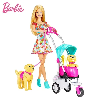 Vận chuyển miễn phí Búp bê Barbie gốc Chó nuôi Phụ kiện Đồ chơi cho cô gái Búp bê khớp Trẻ em Quà tặng Hình ảnh khớp