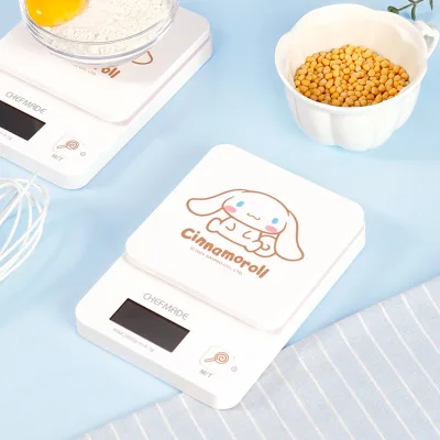 Cân nhà bếp CHEFMADE Cinnamoroll Digital [3kg] có bát | Đơn vị đa chức năng (ml / g / oz) | Cân thực phẩm để nướng tại nhà | Nhà hàng nhà bếp Nướng CL5074