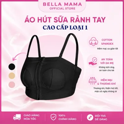 Áo Hút Sữa Rảnh Tay Áo Bella Mama Vắt Sữa Có Dây Tặng Kèm Chất Liệu Cotton Sandex Loại 1 - A07
