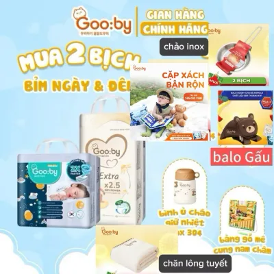 Tã/bỉm Gooby Tã/bỉm Gooby Extra và Premium mềm mại, siêu thấm hút đủ size cho bé 4-30KG