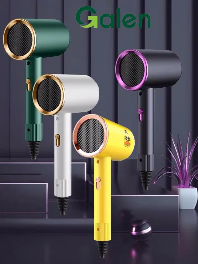 Mini Hair Dryer 2-Way Hot and Cold Styling High Power Hair Care Moisturizing Hair with Negative Ion Particles
