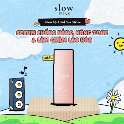 Serum Chống Nắng Nâng Tone Giúp Dưỡng Sáng & Hỗ Trợ Làm Giảm Nếp Nhăn Slowpure Glow Up Fluid Sun Serum S