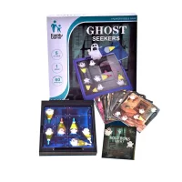 Đồ chơi thông minh- Board Game xếp hình đèn pin bắt ma Ghost 30 thẻ 60 câu đố thông minh sáng tạo cho bé -Thepooh