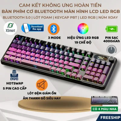 Bàn Phím Cơ Bluetooth Attack Shark X98 PRO MAX Có Màn Hình 3 Mode cho máy tính laptop pc