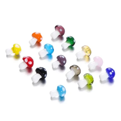 St. kunkka Set 10 Hạt Thủy Tinh Nấm Ba Chiều Có Thể Sử Dụng Làm Trang Sức diy