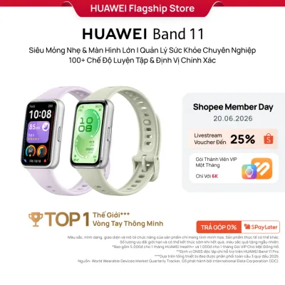 Vòng Đeo Tay Thông Minh HUAWEI Band 11 Series | Mỏng Nhẹ, Màn Hình Lớn| Quản Lý Sức Khỏe Nâng Cao