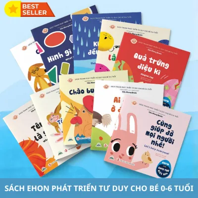 Sách Ehon Song Ngữ - Phát Triển Tư Duy Cho Bé 0 - 6 Tuổi - Combo 10 Quyển