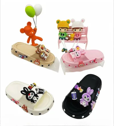 MUA 1 ĐÔI TẶNG THÊM 1 ĐÔI- Dép bánh mì cho bé gái hình thỏ baby Three tai dài siêu dễ thương mềm êm chân
