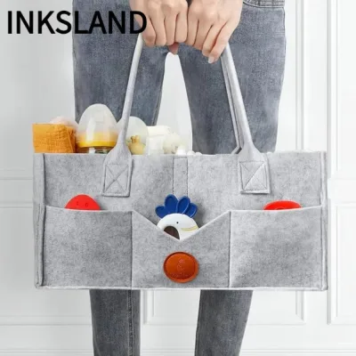 Giỏ sắp xếp mẫu giáo INKSLAND, Dung tích lớn có tay cầm Túi đựng tã, Túi đựng tã cho mẹ cho trẻ sơ sinh Túi đựng tã cho trẻ sơ sinh Túi đựng đồ chơi linh tinh cho bé