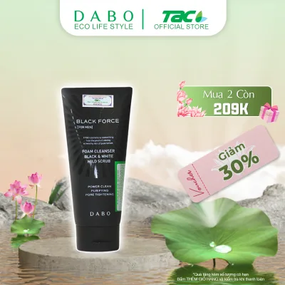 Sữa Rửa Mặt Dành Cho Nam DABO Black Force For Men 120ml - Chăm Sóc Da Mụn, Dưỡng Trắng Da, Sạch Sâu