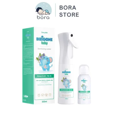 Xịt kháng khuẩn Dizigone Baby vệ sinh đồ chơi, bình sữa, núm ti giả an toàn cho bé 100ml/ 300ml