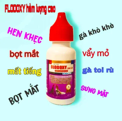 10 ml Bottle of Flodoxy 20/10 High Content Oral Solution for Wheezing, Facial Swelling, and Scaly Beak for Pet Care