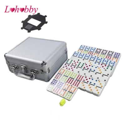 Lohobby Dominoes Set 91Tiles Đồ Chơi Giáo Dục Trò Chơi Xếp Hình Trong Vỏ Nhôm Bộ Lớp Học Vui Nhộn Với Vỏ Nhôm Đồ Chơi Trò Chơi Bảng Gia Đình