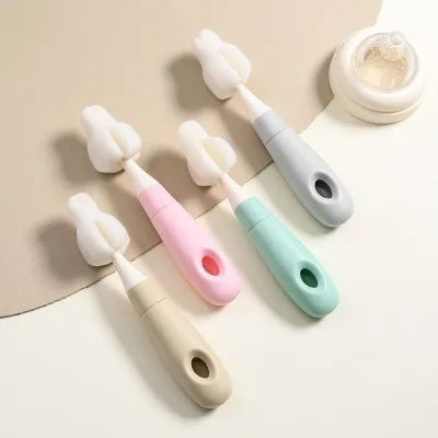 Cọ Rửa Núm Ti Bình Sữa Đầu Mút Xốp Cao Cấp Dài 17cm
