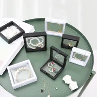 Set 5 Hộp Đựng Trang Sức Màng Pe Trong Suốt - Hộp Trang Sức Mini Trưng Bày Nữ Trang