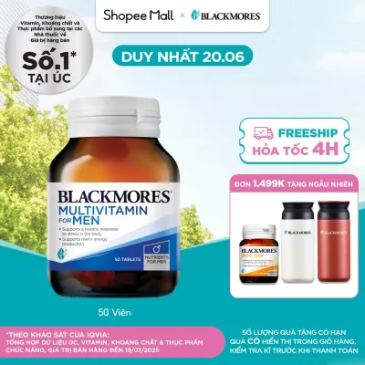 Vitamin Tổng Hợp Hỗ Trợ Sức Khỏe Nam Giới Blackmores Multivitamin For Men Lọ 50 Viên