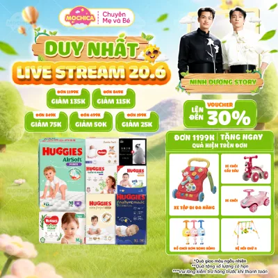 Bỉm HUGGIES siêu cao cấp Platinum Nature Made size M58/L44/XL38/XXL26/S82/NB60- Mochica