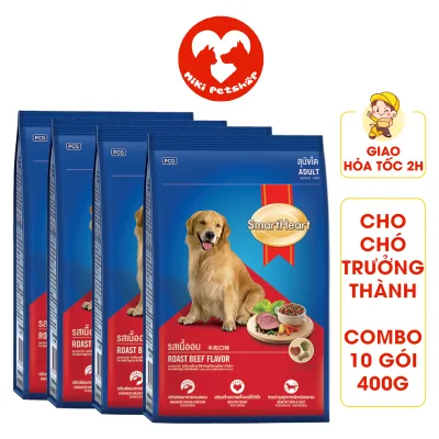 4kg Smartheart Adult Dog Food with Beef Flavor for Large Dogs - Miki Petshop