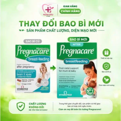 Viên uống Pregnacare Breast Feeding bổ sung vitamin & khoáng chất cho phụ nữ mang thai và cho con bú