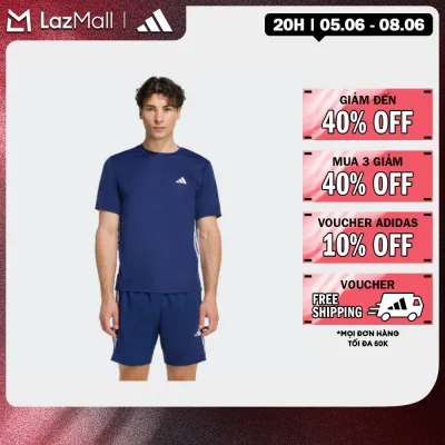 adidas Gym & Training ÁO THUN 3 SỌC CƠ BẢN WORKOUT ESSENTIALS Nam Màu xanh da trời KD0701