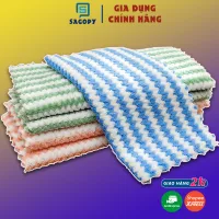 Combo 5/10 khăn lau bếp (15x20cm) đa năng thấm nước dùng lau mặt, lau tay, kính, lau xe kháng khuẩn