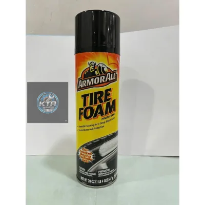 Chai Xịt Bóng Lốp Armorall TIRE FOAM Của Mỹ, Dưỡng Vỏ Xe Đen Tuyệt Đối, Bảo Vệ Bền Bỉ (Chai 600ml)