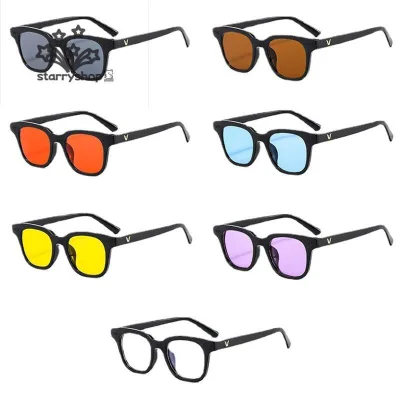 ☄️starryshop☄️Mắt kính unisex hot trend thời trang gọng kính mát nam nữ nhiều màu phong cách