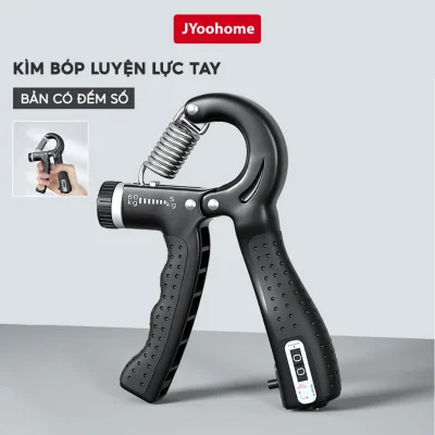Kìm Bóp Tập Cơ Tay JYoohome Thép Carbon Có Đếm Số Tự Động, Dụng Cụ Tập Gym Tập Cơ Ngón Tay 60-100kg