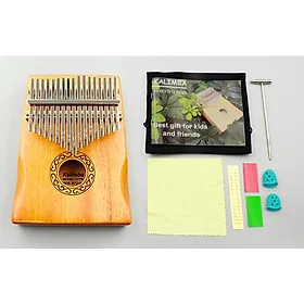 Đàn Kalimba 17 Phím Gỗ Tự Nhiên Cao Cấp | Thiết Kế Khuyết Ôm Tay | Âm Thanh Du Dương