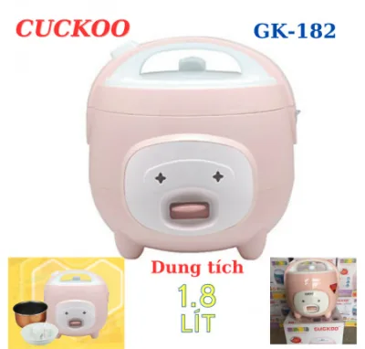 Nồi cơm điện cao cấp GUGKDD, nồi cơm điện nắp dính, tặng kèm hấp nhựa, lòng chống dính 1.8 lít Cucko GK-182