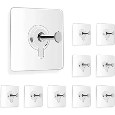 Sét 10 Cái Móc Dán Dính Tường Chuyên Dụng Treo Tranh, Đồng Hồ, Khung Ảnh, Đồ Decor Chịu Lực 5-10 Kg