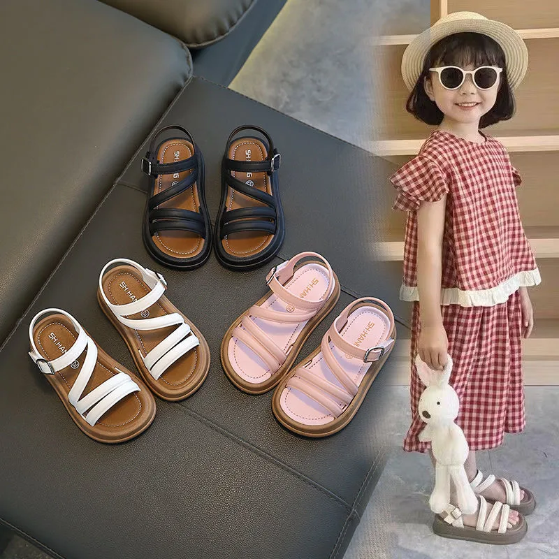 GDD Dép quai hậu bé gái sandal cho bé gái Sandal mùa hè mới cho bé gái, sandal đi biển đế mềm công chúa sành điệu siêu hot