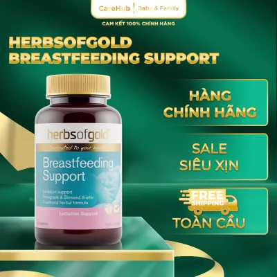 Herbs of Gold Breastfeeding Support Pills – Natural Breast Milk Support – Box of 60 Pills