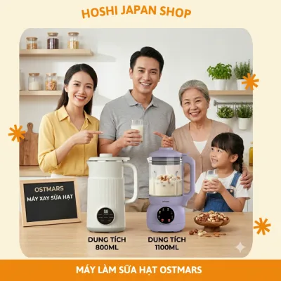 Máy Làm Sữa Hạt Ostmars Đa Chức Năng Công Suất 600W BH12 Tháng