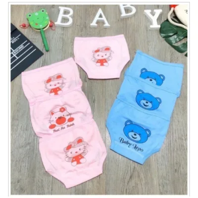 Combo 3-5 Tã dán vải / Quần dán bỉm Leo in mông họa tiết dễ thương cho bé sơ sinh size 3-8kg. Quần đóng bỉm, tã dán Leo