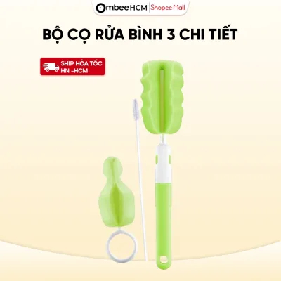 Bộ Cọ Bình Sữa Ombee 3 Chi Tiết - Màu Ngẫu Nhiên
