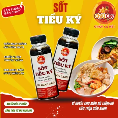 Sốt TIỀU KÝ Trộn Hủ Tiếu Chuẩn Vị Hoa CHILLCAY Sốt Trộn Sốt Chấm Tiều Ký Dùng Trộn Hủ Tiếu Khô,Hủ Tiếu Nam Vang, Mì,Phở